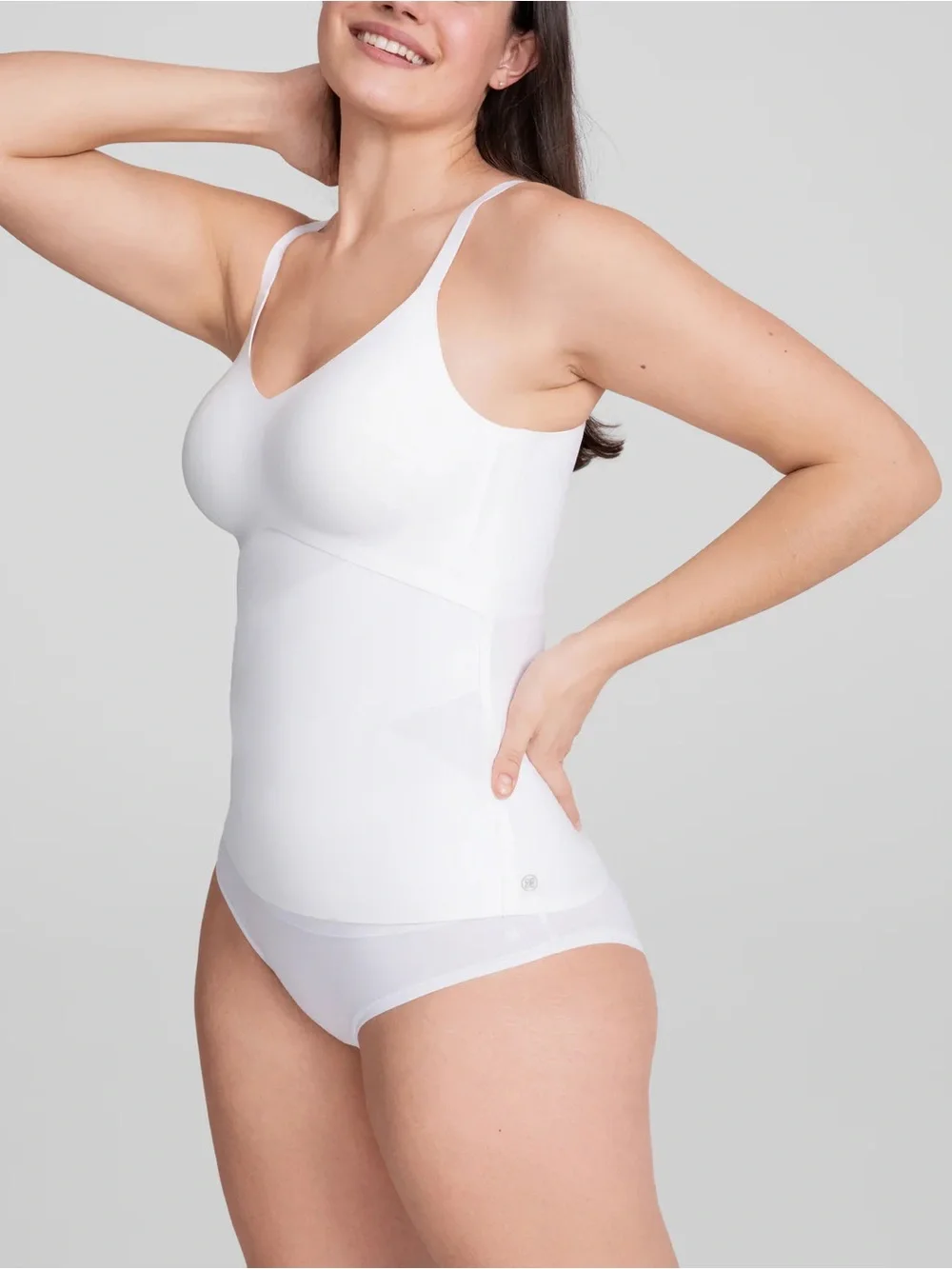 Honeylove White Liftwear Cami Seamless Shaping Camisole Bodycon Bridal Size XL